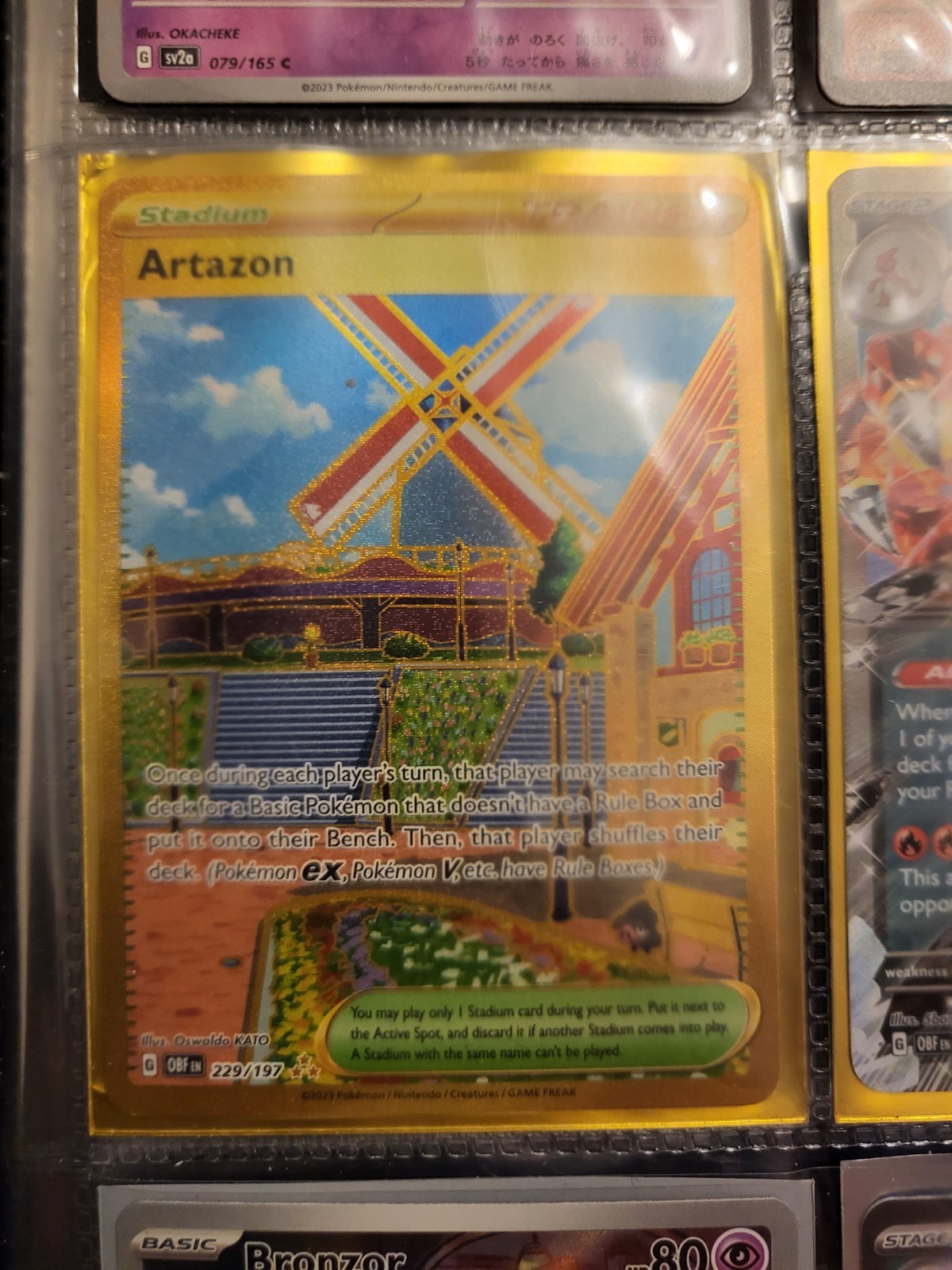 Pokemon Artazon 229/197 Obsidian Flames Full Art Card Mint Condition