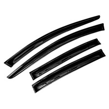 4pcs Sun Rain Wind Deflectors Door Window Visors Channel Dark Smoke Tint 1120752