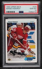1990-91 Upper Deck Young Guns Sergei Fedorov #525 PSA 10 GEM MT HOF 7a2