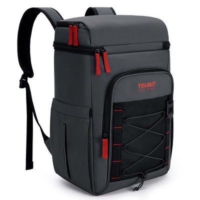 Insulated Backpack Cooler with 2 Compartments 30 Can Capacity Leakproof