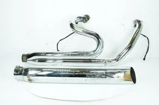 07 Harley Touring Street Glide OEM Exhaust Header Pipes Muffler DENTED SCRATCHED