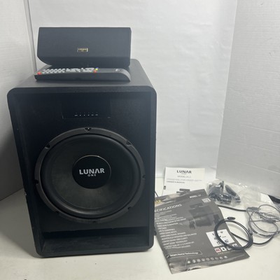 Lunar One Home Theater Audio System Bluetooth Subwoofer, Remote & Speaker