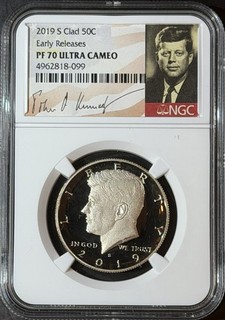 2019 S Clad Kennedy 50c NGC PF 70 Ultra Cameo Early Releases