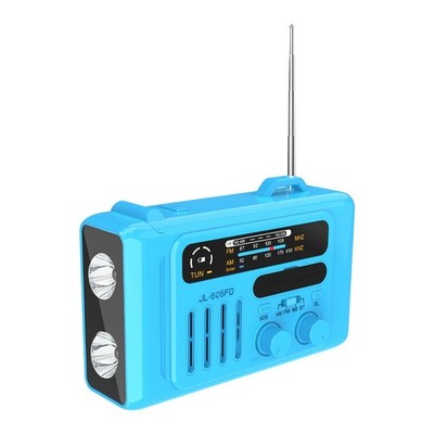 Multifunktionales Solar-Handkurbelradio, Tragbares AM/FM/NOAA-Radio, Blueto2953