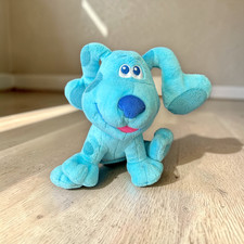 Video Nickelodeon Blues Clues Blue Puppy Dog 7" TALKING Plush Stuffed Animal