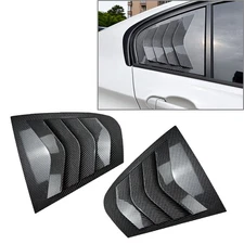 Rear Side Window Quarter Louver Trim For BMW 3 Series F30 2013-2019 Carbon Fiber