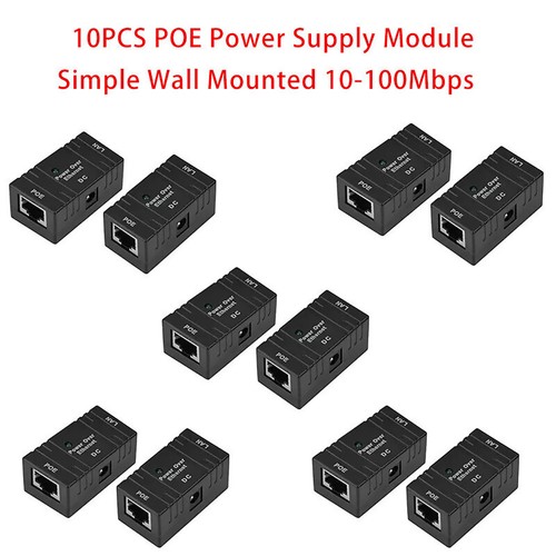 10* Passive RJ-45 POE Injector Splitter Over Ethernet Adapter For LAN Network - Afbeelding 3 van 8