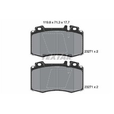 Satz Bremsbeläge Bremsklötze vorne für Mercedes SL R129 R230 id56344