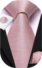 Mens Paisley Striped Tie WOVEN Necktie for Men and Handkerchief Cufflinks Set We