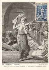 CARTE POSTALE MAXIMUM ART MUSEE D'ALGER CHASSERIAU - DANSEUSE