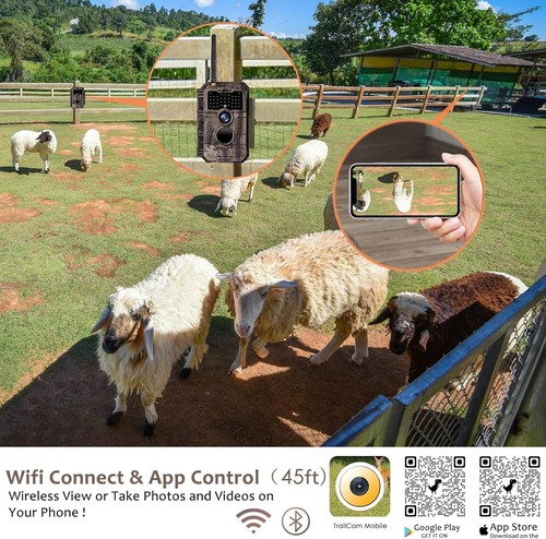 Wildkamera WLAN Fotofalle WiFi Beutekamera Wildtier Jagdkamera Überwachungskamer - Photo 2/8