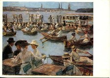 Alte Kunstpostkarte - Max Liebermann - An der...