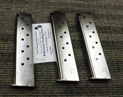 MEC-GAR 3 MecGar Extended Magazines Colt Government 1911 .45 Pistols @$16.65 free ship