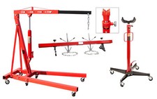 Motorkran 2000 kg 2 t + Getriebeheber 500 KG plus Adapter eckig + Motorträger 50