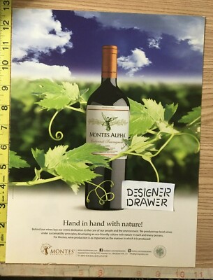 Montes Alpha Cabernet Wines 2009 Print Ad Advertisement