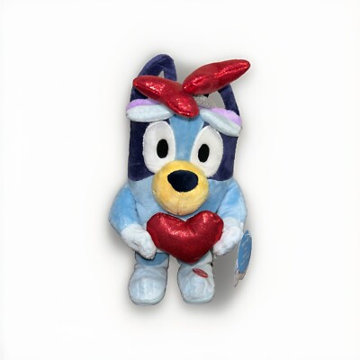 NEW BLUEY w/ Heart Valentine's Day 2025 13  Plush Plays Theme Song Dances