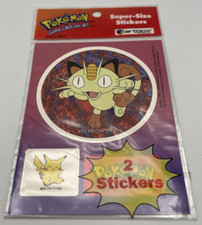 Pokemon Super Size Stickers Pack Artbox 1999 NEW Sealed Vintage Decal Nintendo