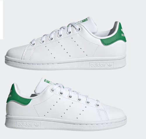 adidas Stan Smith Sneaker, White/White/Core Green, FX7519 Size 6 Unisex Big Kid