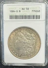 1884-S Morgan Silver Dollar ANACS AU58/ MO84