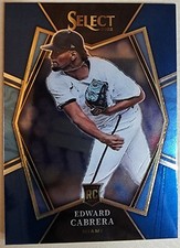 2022 Select #110 Edward Cabrera Premier Level Blue Rookie RC Miami Marlins