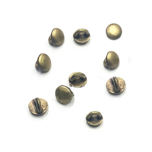 72 PCS Mini Shank Button 4mm Metal Buckle Doll Clothing Sewing Accessories DIY - Picture 2 of 9