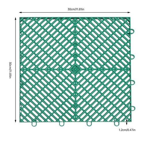 Nitro Tiles Interlocking Garage Tiles Floor Mats 12x12x0.5Inch 55PCS Deck Black - Picture 41 of 49