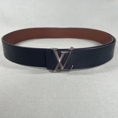 Louis Vuitton Monogram LV Initial Pyramid Belt Size 36 M9346