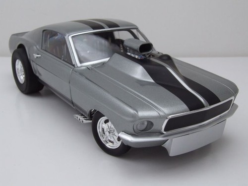Ford MUSTANG Gasser " Gone IN 60 Secondi " 1967 Grigio Modellino Auto 1:18 Acme - Foto 9 di 9