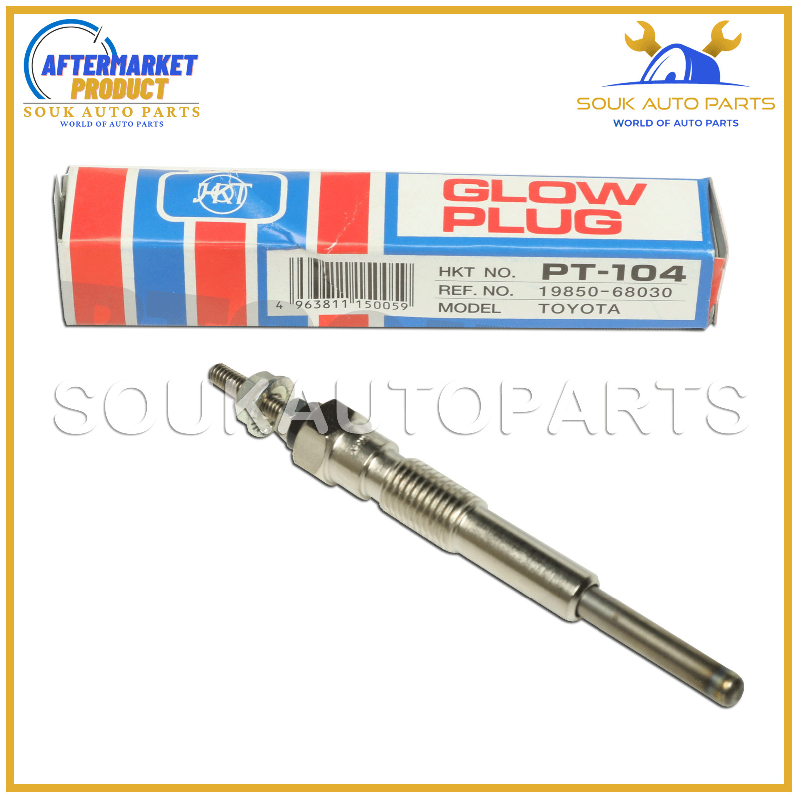 19850-68030 HEATER GLOW PLUG SET TOYOTA 2H 4.0 LTR FOR DYNA LC