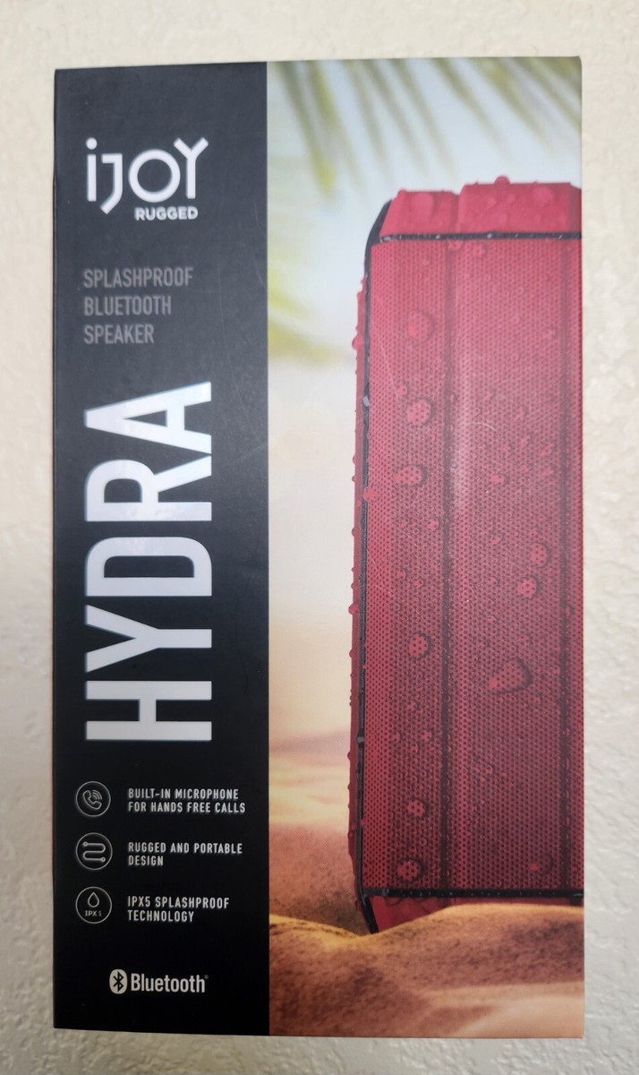 iJoy Rugged Waterproof Bluetooth Speaker Model Ijsp3000-r2b1 for