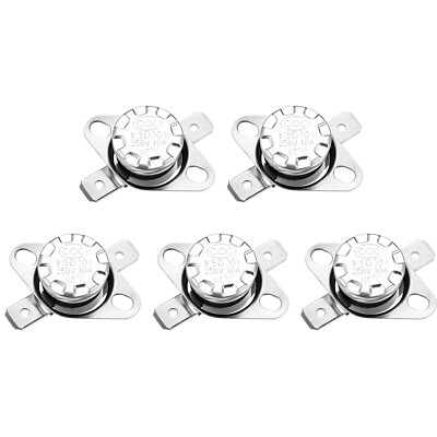 5pcs Temperature Control Switch Thermostat KSD301 85°C 10A Normally Closed N.C
