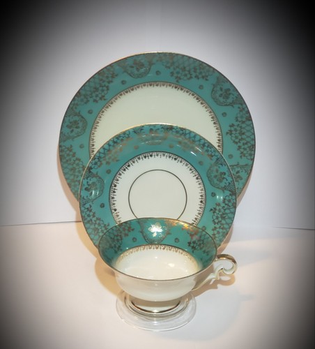 AL-KA Kunst Kronach 3 Pc Bavaria Trio Tea Cup, Saucer & Snack Plate - Picture 2 of 7