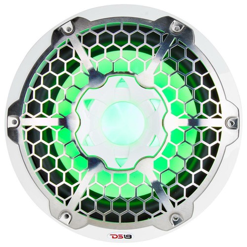 DS18 NXL-10SUB 10" Marine Subwoofer ATV/UTV Boat Golf Cart RGB LED Lights WHITE - Picture 4 of 6