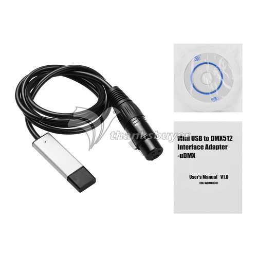 Mini USB to DMX512 Interface Adapter for Stage Light Signal Conversion