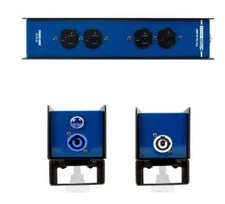 Truss Mountable Power Box w/ PowerCon Thu Inputs to 4 AC Female Edison 3Prong