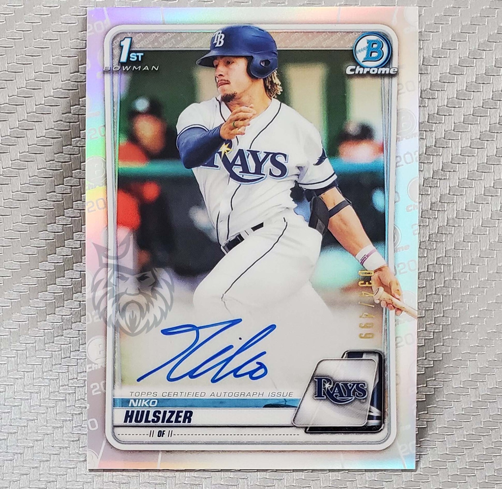 Niko Hulsizer RC SP Auto /499 📈 2020 1st Bowman Chrome Silver Refractor #CPA-NH