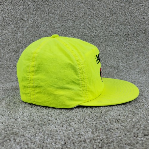 Vintage Indy 500 Hat Top Of The World Neon Yellow Snap Back Baseball Cap - Picture 6 of 8