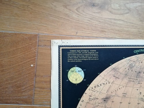 Mars map from the National Geographic - The Red Planet Mars (Feb, 1973). - Picture 3 of 7