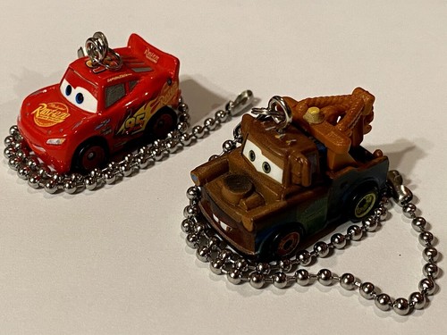 DISNEY-PIXAR CARS DIECAST CEILING FAN PULLS - LIGHTNING McQUEEN & MATER - Picture 2 of 8