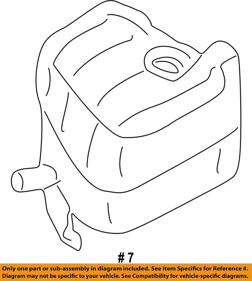 Used Engine Coolant Reservoir fits: 1999 Cadillac Seville  Grade A — 第 4/4 张图片