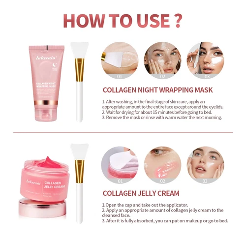 75ml Collagen Peel-off Mask Night Wrapping Facial Mud Firming Mask Daily 100g - Picture 9 of 13