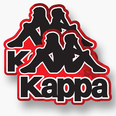 2x KAPPA Logo Vinyl Sticker Decal Sponsor Car Truck Window Apparel ...