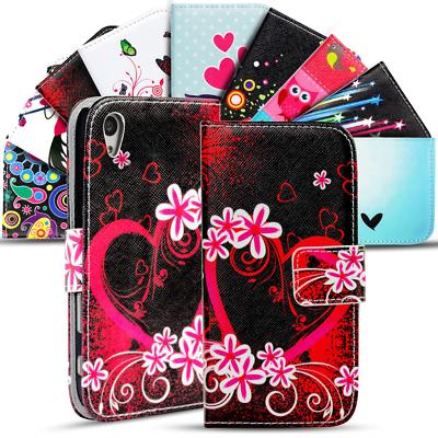 Handy Hülle für Sony Xperia M4 Aqua Flip Case Motiv Tasche Schutz Cover Etui