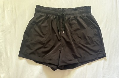 Recreation THREAD & SUPPLY Silvia Shorts Elastic Waistband & Pockets: Black, M