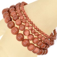 Natural Gemstone Round Beads Stretch Bracelet 8mm 10mm 12mm 7.5''