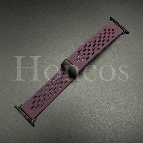 Correa de goma de silicona verde para Apple Watch de 38 mm-49 mm para iWatch liberación rápida - Imagen 31 de 31