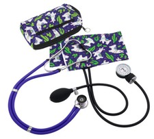Prestige Medical Blood Pressure Cuff-Case Sprague Stethoscope: Llamas Purple