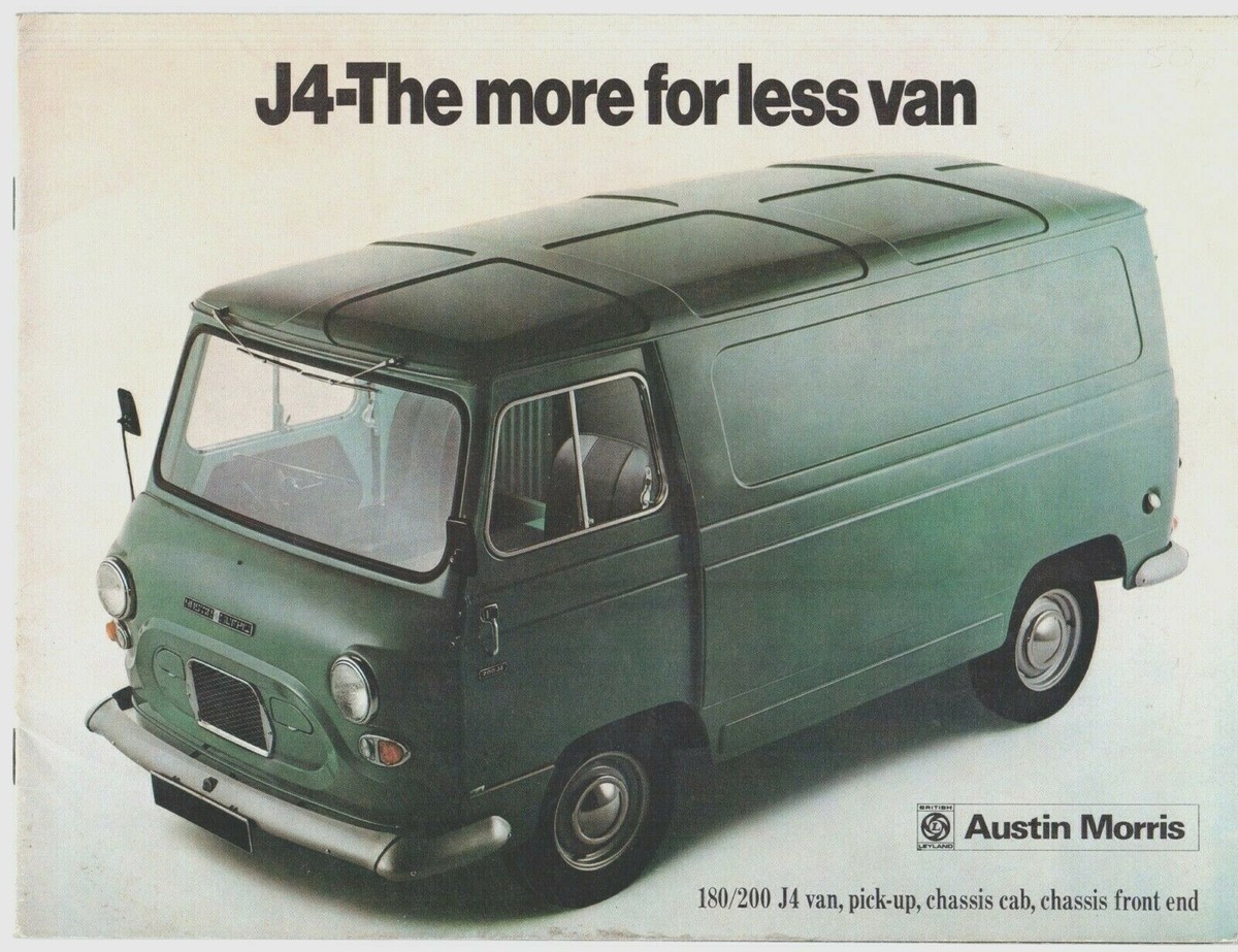 Austin Morris BL J4 1970-73 UK Market Sales Brochure Van Pick-Up