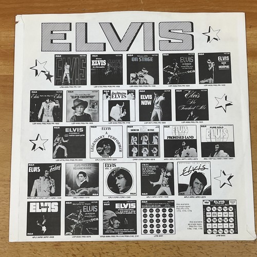 Elvis Presley Moody Blue 1977 RCA AFL1-2428 Vinyl LP Vintage Record Transparent - Picture 8 of 10
