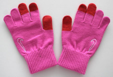Nike Knitted Tech Grip Gloves Youth L/XL Pink/Orange/White